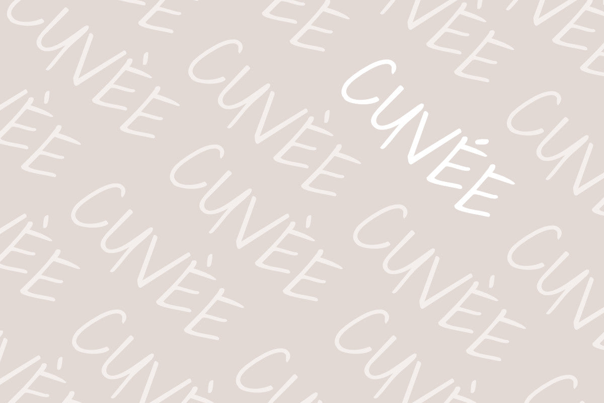 querverlaufende Cuvee-Texte als Kategoriebild für Cuvee