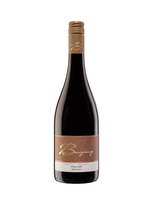 Boujong Pinot Noir Halbtrocken Rotwein Flaschenabbildung