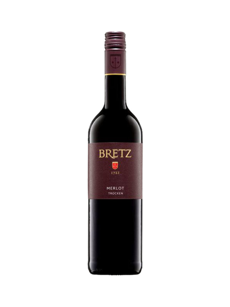Bretz Merlot Rotwein trocken Rheinhessen Deutschland Ausgezeichnet