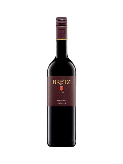 Bretz Merlot Rotwein trocken Rheinhessen Deutschland Ausgezeichnet