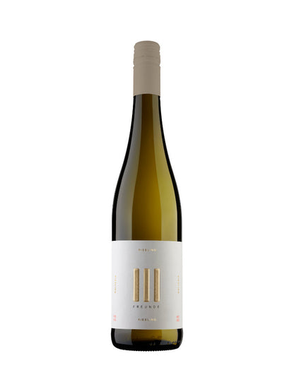 III Freunde Riesling Weisswein Flaschenabbildung