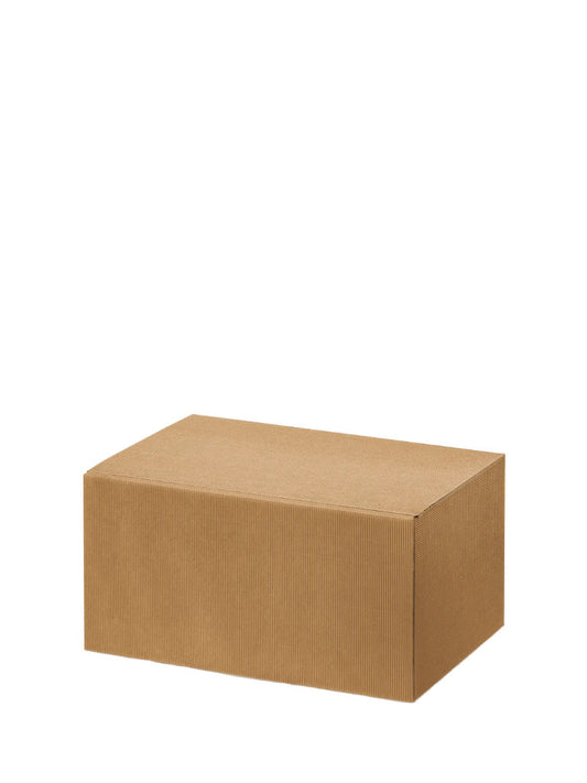 Geschenkkarton Welle Natur für 6 Flaschen Produktabbildung