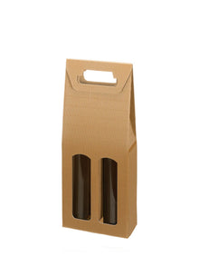 Geschenkverpackung Flaschentragekarton für 2 Flaschen Produktabbildung