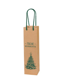 Geschenkverpackung für Wein Flaschentragetasche Frohe Weihnachten