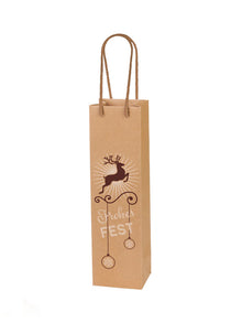 Geschenkverpackung Flaschentragetasche Frohes Fest 1 Flasche