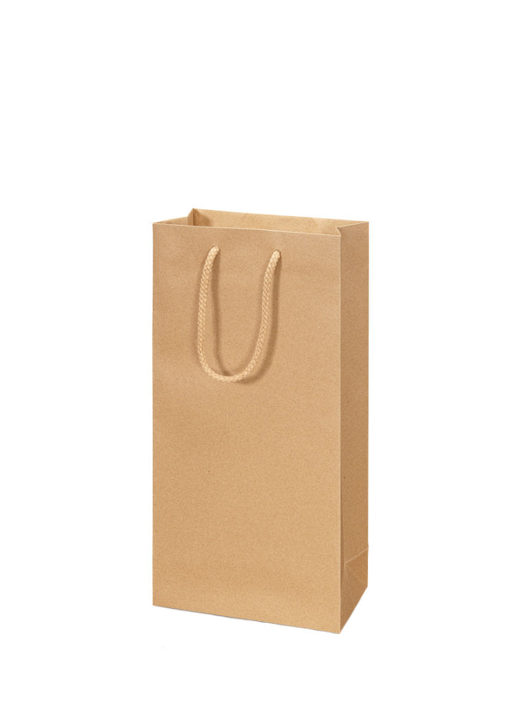 Geschenkverpackung Flaschentragetasche Natur für 2 Flaschen