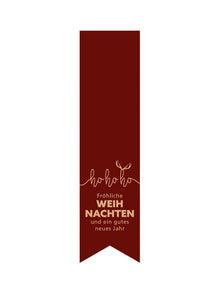 Geschenkverpackung Label Frohe Weihnachten