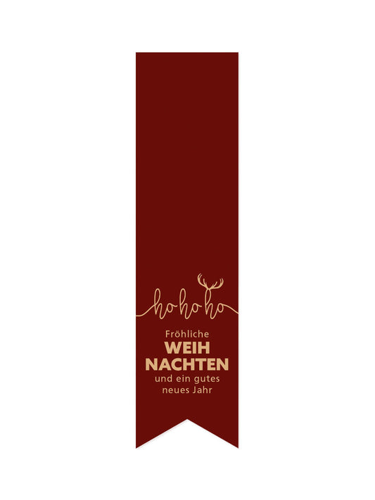 Geschenkverpackung Label Frohe Weihnachten