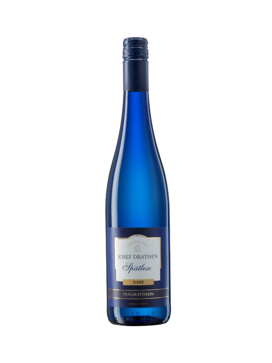 Josef Drathen Spätlese Nahe royalblaue Flasche Flaschenabbildung