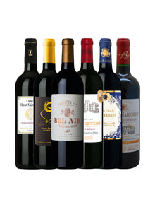 6er Weinpaket Bordeaux Weine Flaschenabbildung