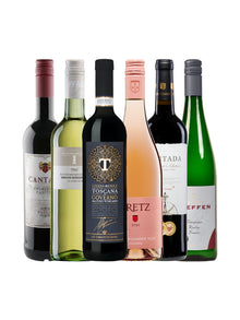 6 Flaschen Wein als Weinpaket Halbtrockene Weine