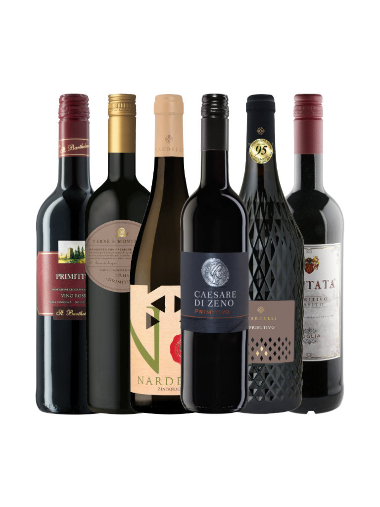 Weinpaket Primitivo Flaschenabbildungen
