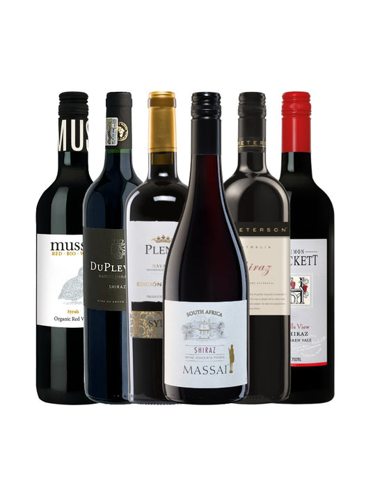 Weinpaket 6 Flaschen Shiraz und Syrah Weine mein-weinladen.com