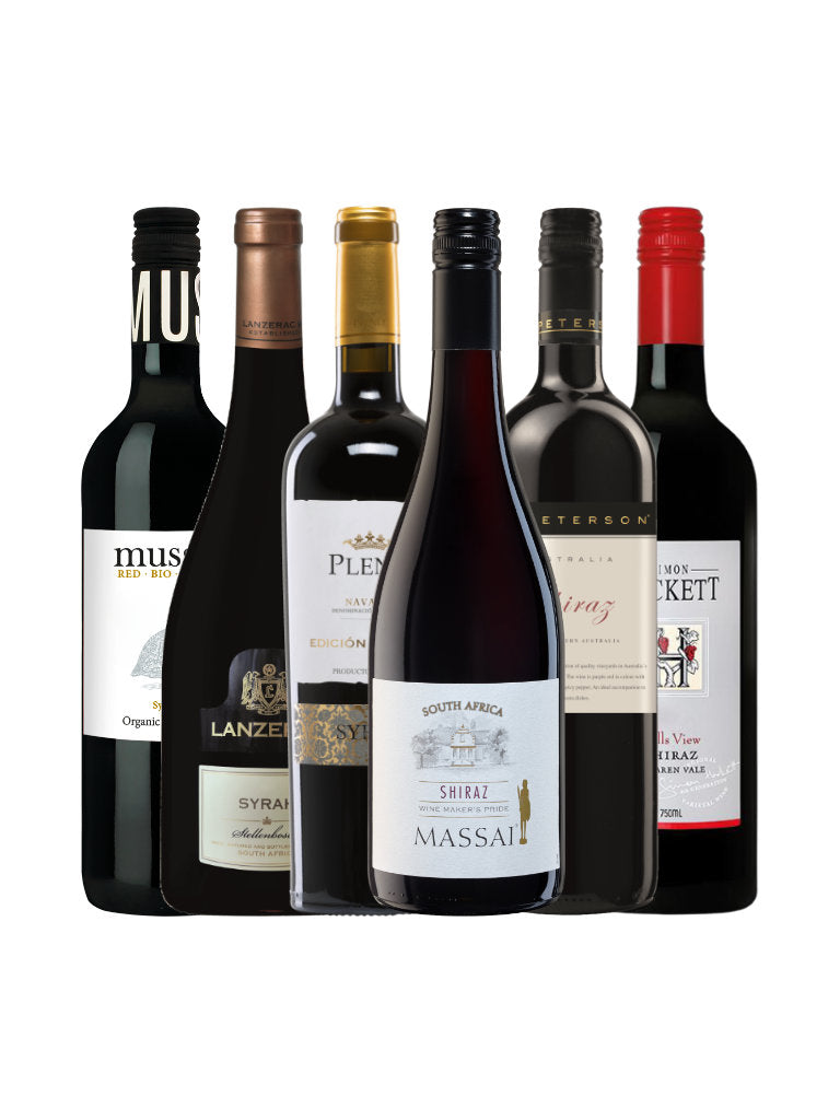 Weinpaket 6 Flaschen Shiraz und Syrah Weine mein-weinladen.com