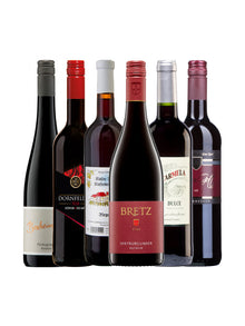 6er Weinpaket Süßer Rotwein Flaschenabbildungen