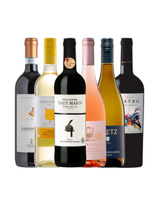 6 Flaschen Wein als Weinpaket Trockene Weine