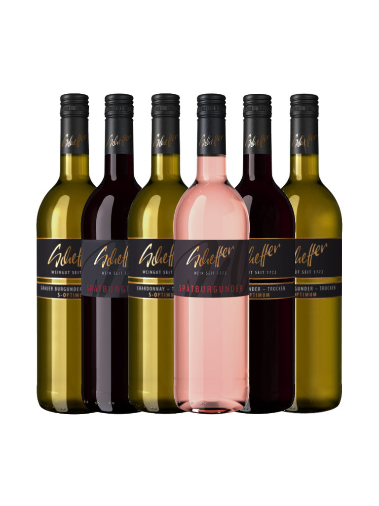 Weinpaket Weingut Scheffer Zotzenheim Flaschenabbildung