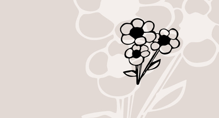 Stilisierter Blumenstrauß als Kategoriebild für Frühlingsweine