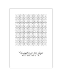 Grußkarte Rätsel voller Weinmomente