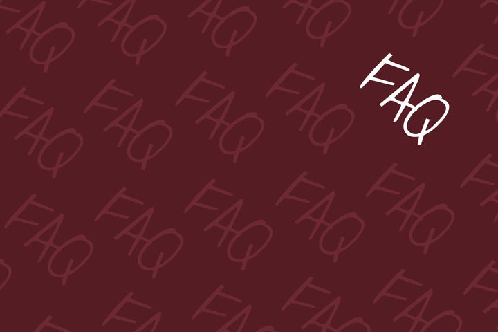 Kategoriebild FAQ durchlaufende FAQ Schriftzüge auf rotem Grund
