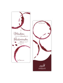 Lesezeichen Weinlesen & Büchertrinken