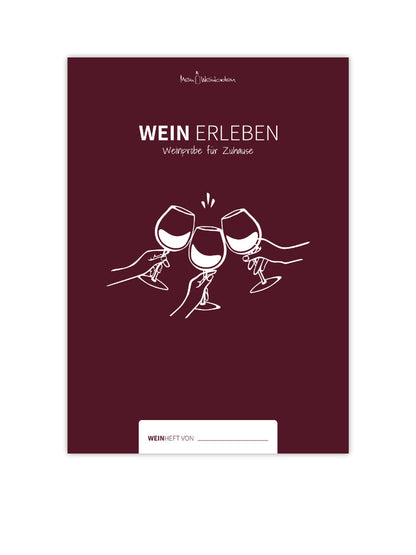 Weinprobe für Zuhause Verkostungsheft Produktabbildung