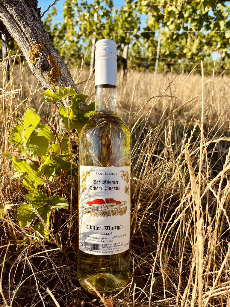 Schulze Bad Kösener Schöne Aussicht Müller-Thurgau Weißwein Trocken Bild 1