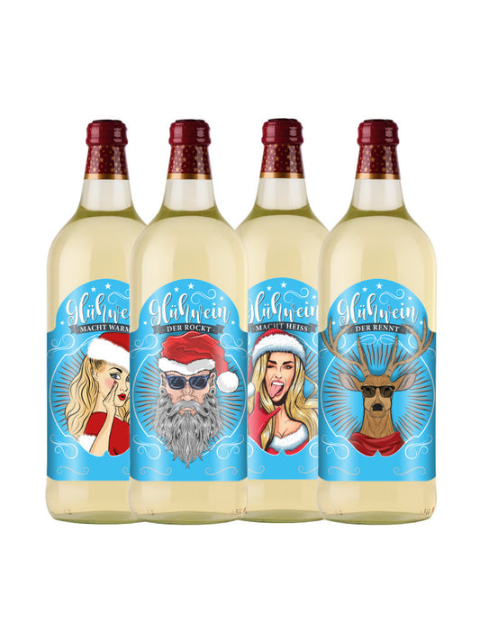 Weihnachtsglühwein Weiß 4 Flaschen Produktabbildung